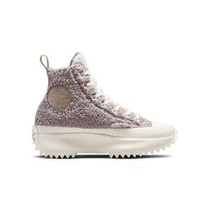 Converse Womens Size 6 Run Star Hike Sherpa Vapor Mauve Gray Platform Sneakers
